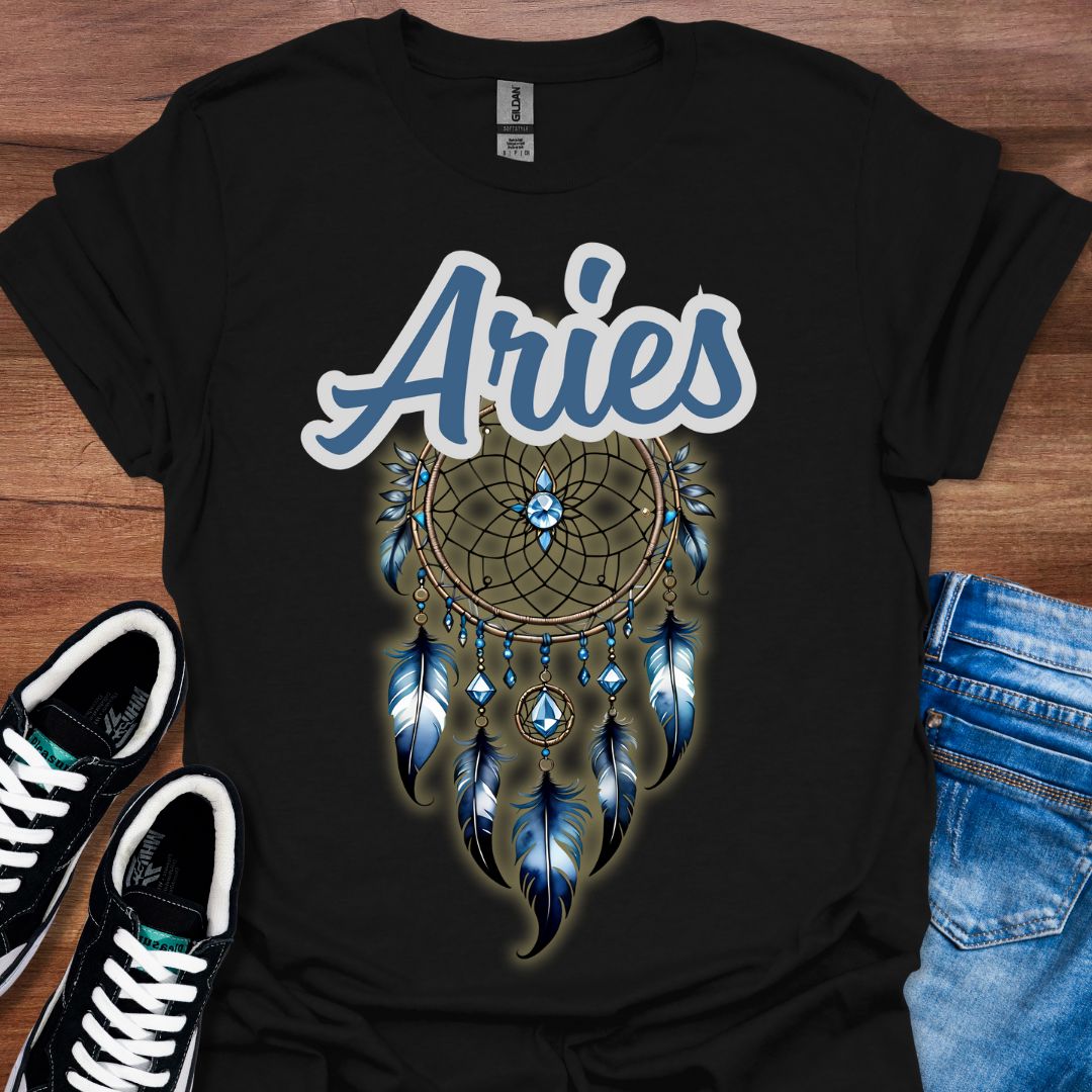 Aries Birthstone Dreamcatcher T-Shirt