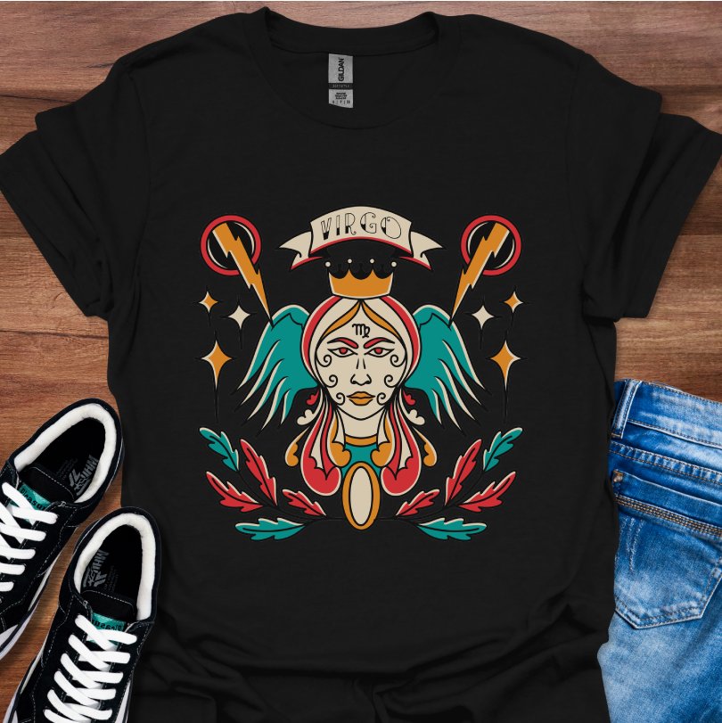 Virgo Tattoo Style T-Shirt