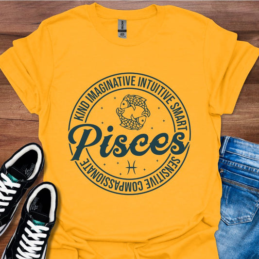 Pisces Round Logo T-Shirt