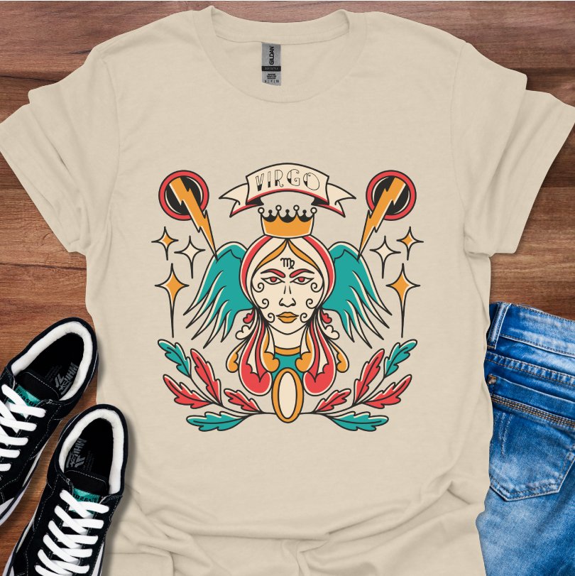 Virgo Tattoo Style T-Shirt