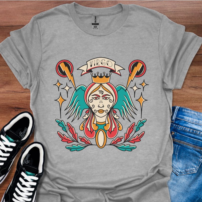 Virgo Tattoo Style T-Shirt