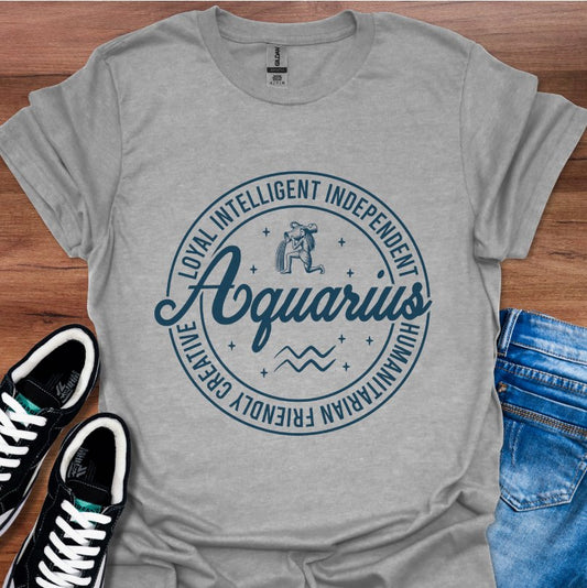 Aquarius Round Logo T-Shirt