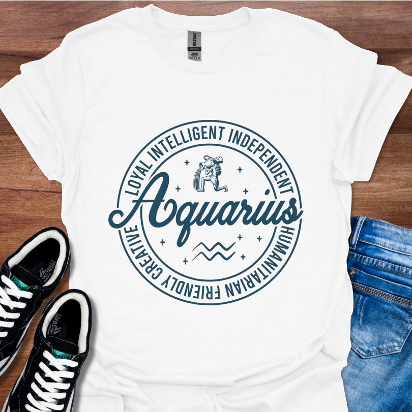 Aquarius Round Logo T-Shirt
