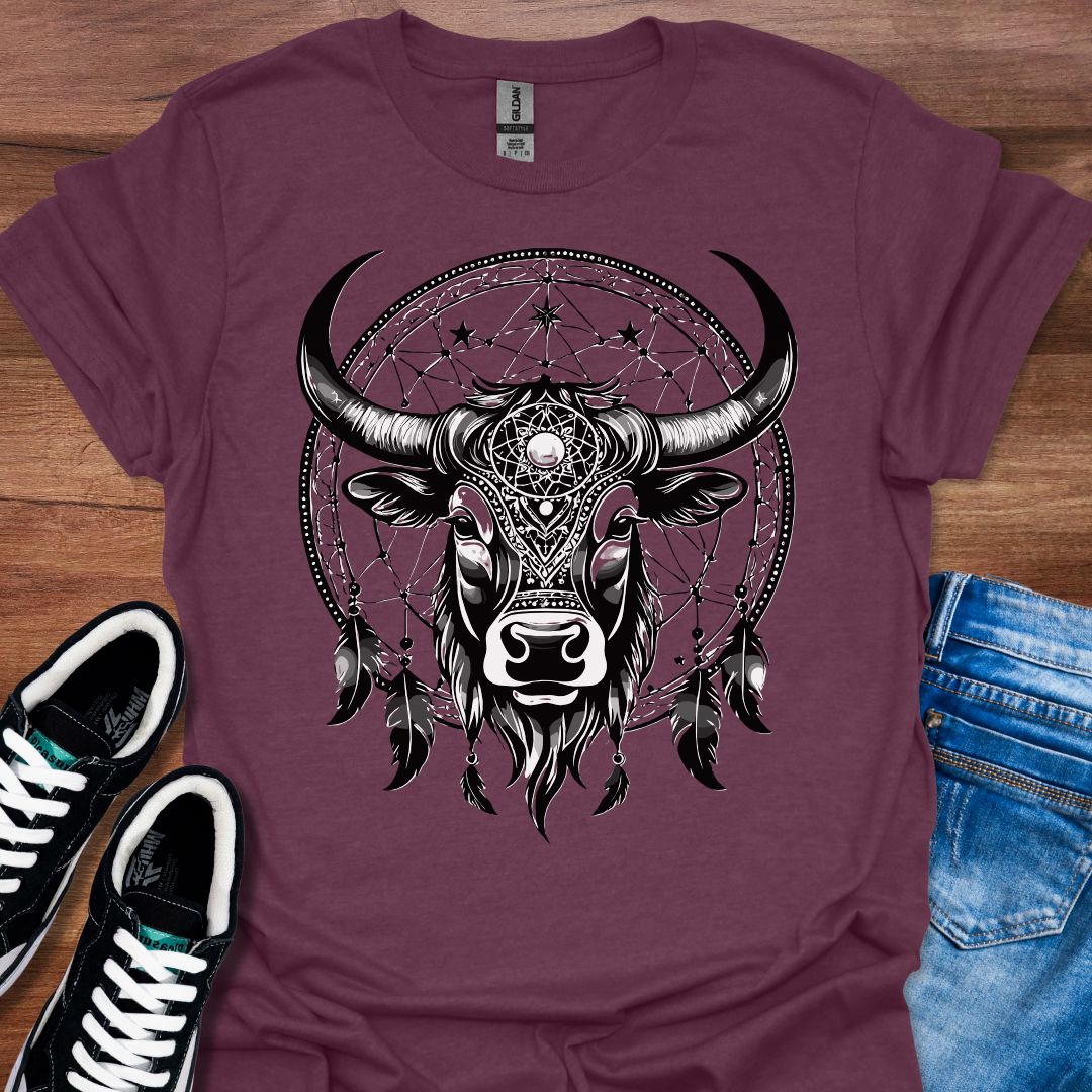Mystic Bull Dreamcatcher T-Shirt
