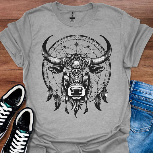 Mystic Bull Dreamcatcher T-Shirt