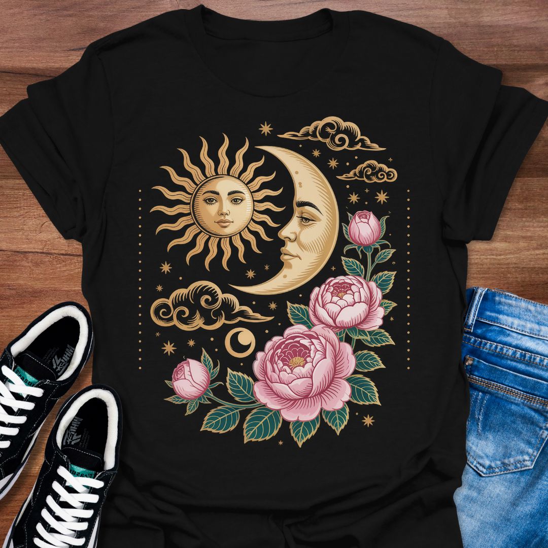 Boho Sun & Moon T-Shirt